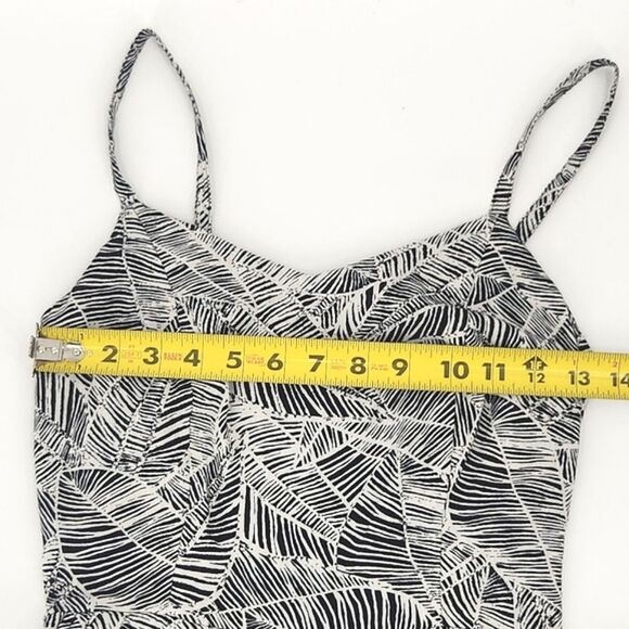Old Navy Cami Jumpsuit Size XS Womens Black White Palm Print Sleveless Wide Leg - Picture 7 of 11